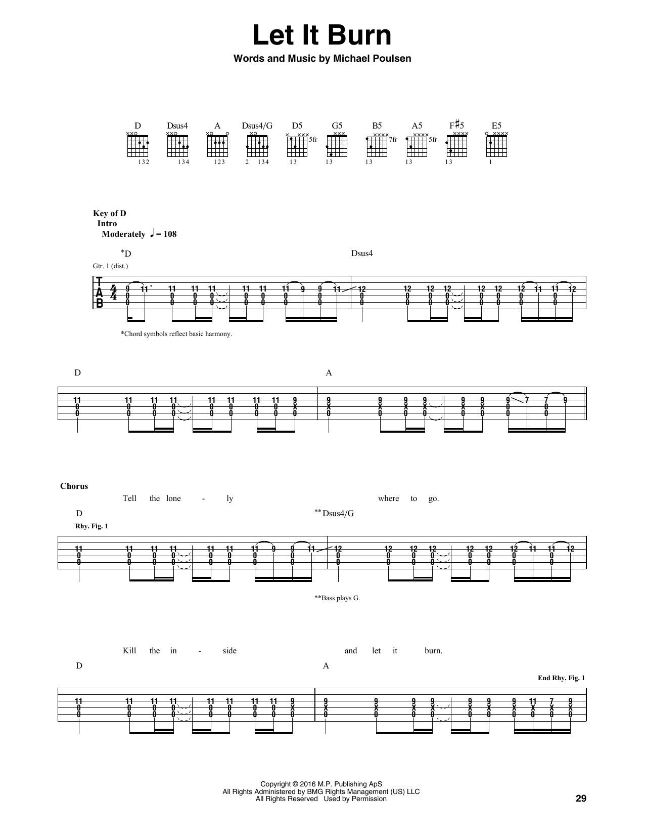 Volbeat Let It Burn Sheet Music Notes & Chords for Guitar Tab - Download or Print PDF Volbeat Let It Burn Sheet Music Notes & Chords for Guitar Tab - Download or Print PDF
