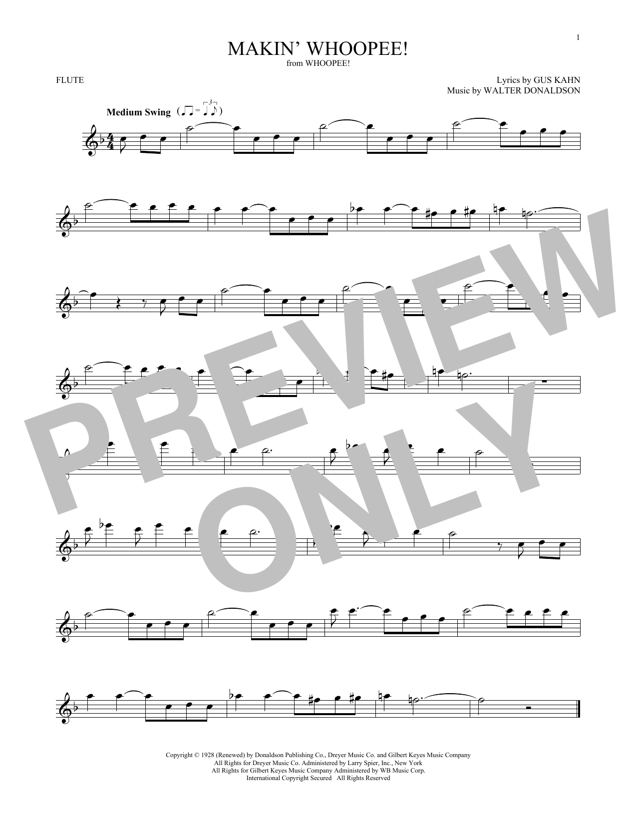 Walter Donaldson Makin' Whoopee! Sheet Music Notes & Chords for Cello - Download or Print PDF