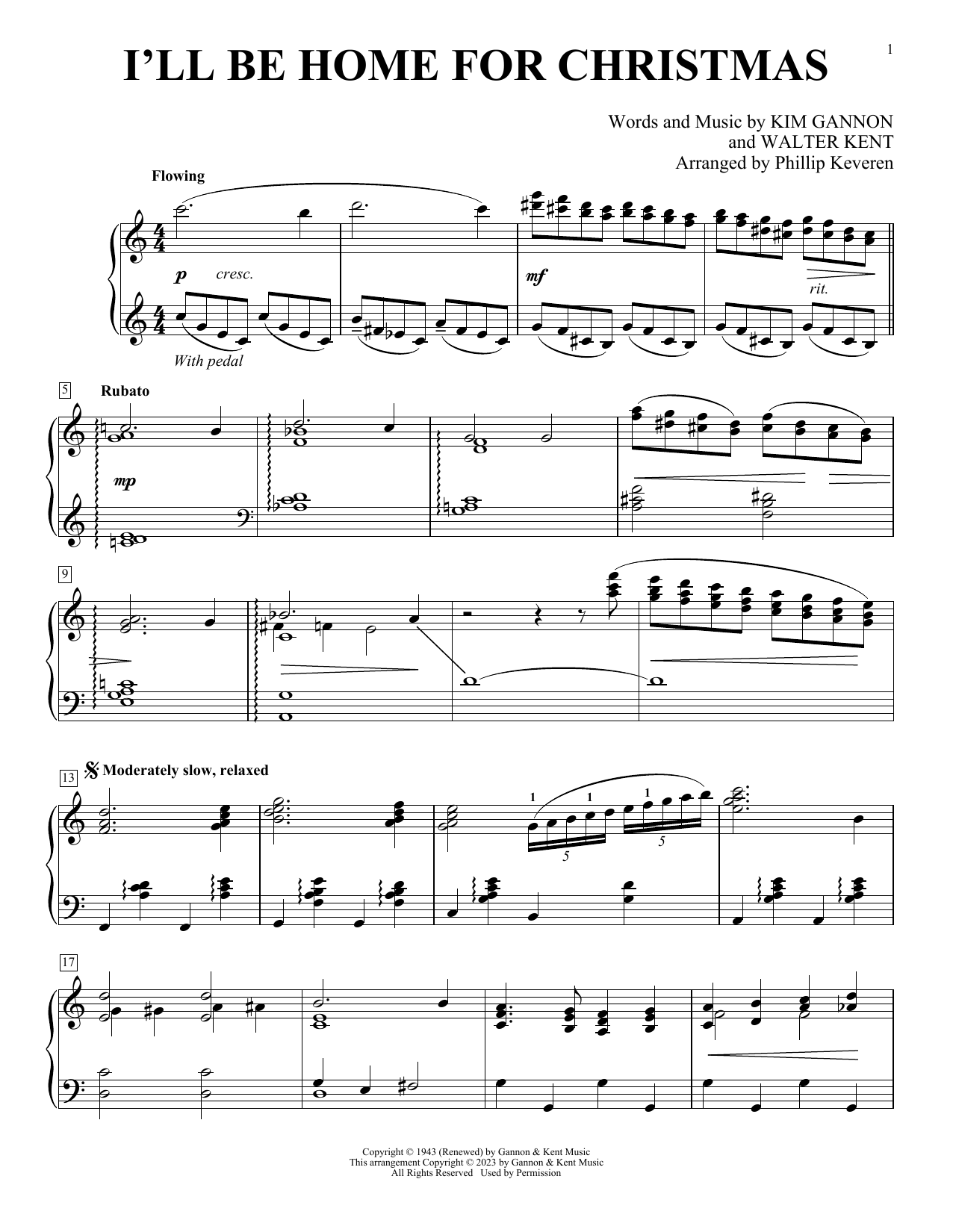 Walter Kent I'll Be Home For Christmas Sheet Music Notes & Chords for Super Easy Piano - Download or Print PDF