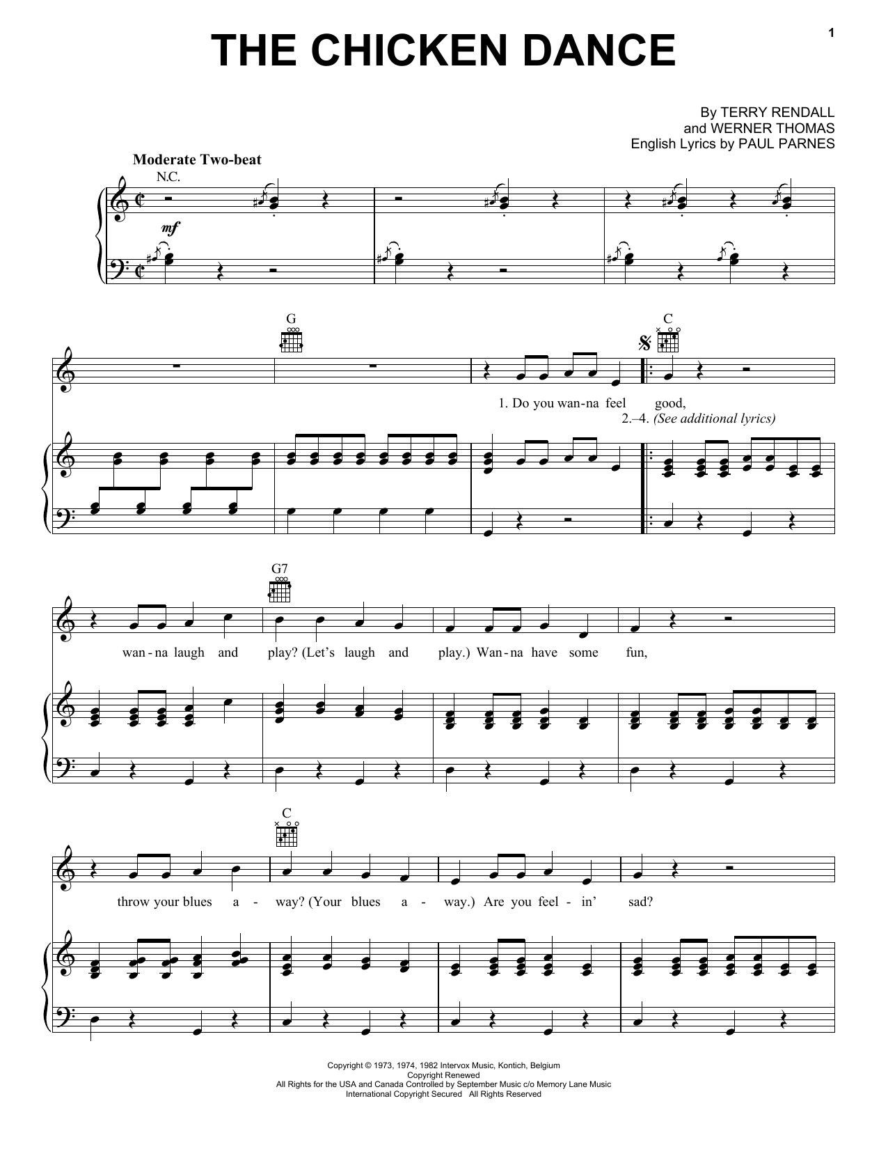 Werner Thomas The Chicken Dance Sheet Music Notes & Chords for Violin - Download or Print PDF