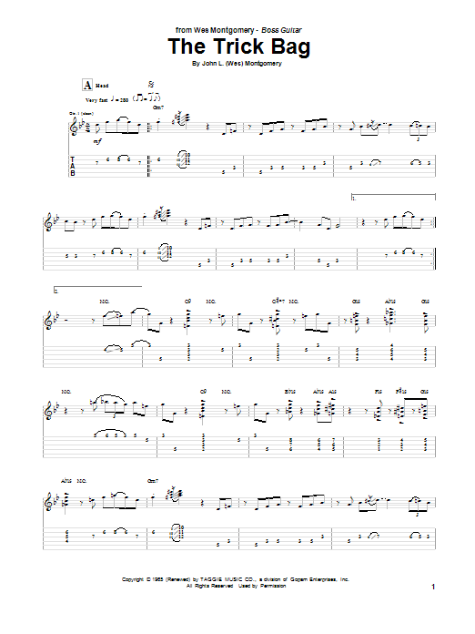 Wes Montgomery The Trick Bag Sheet Music Notes & Chords for Guitar Tab - Download or Print PDF