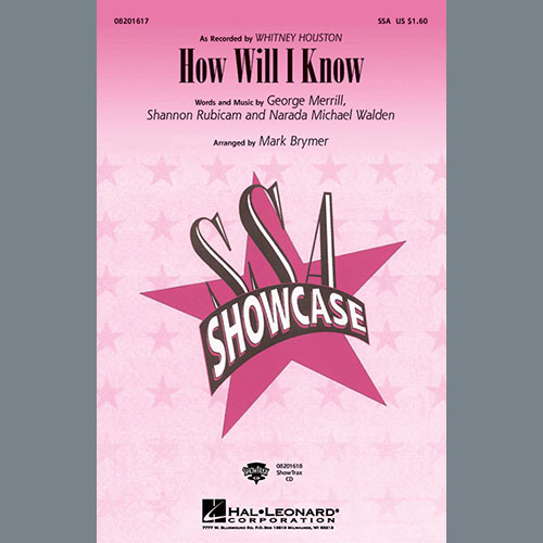 Whitney Houston, How Will I Know (arr. Mark Brymer), SSA Choir