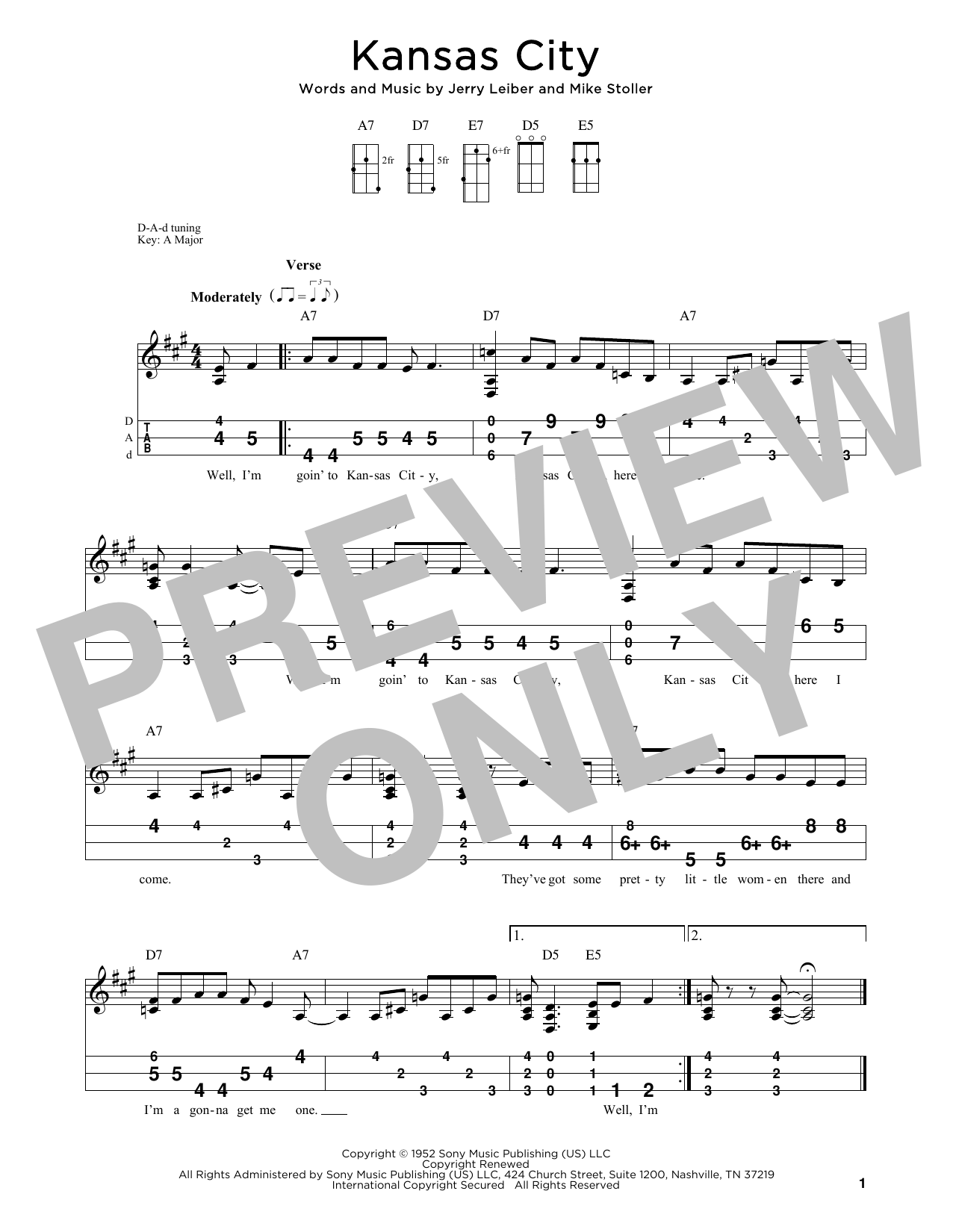 Wilbert Harrison Kansas City (arr. Steven B. Eulberg) Sheet Music Notes & Chords for Dulcimer - Download or Print PDF
