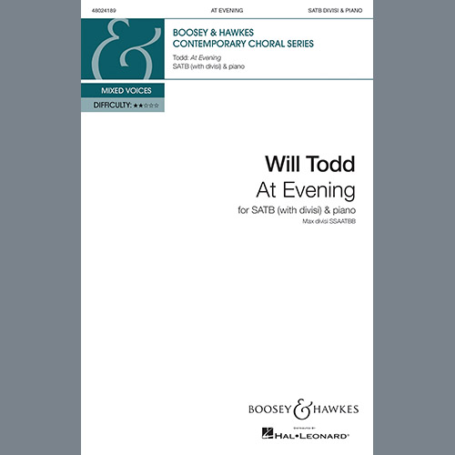 Will Todd, At Evening, SATB