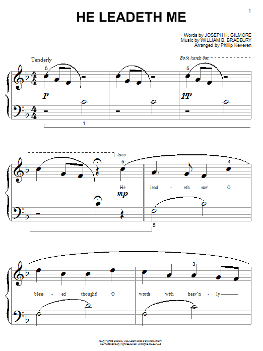 William B. Bradbury He Leadeth Me Sheet Music Notes & Chords for Ukulele - Download or Print PDF