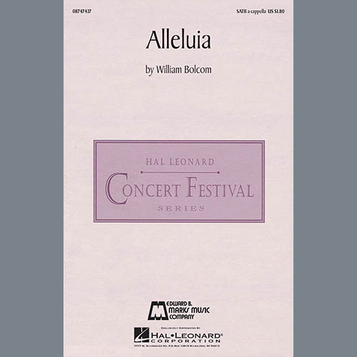 William Bolcom, Alleluia, SATB