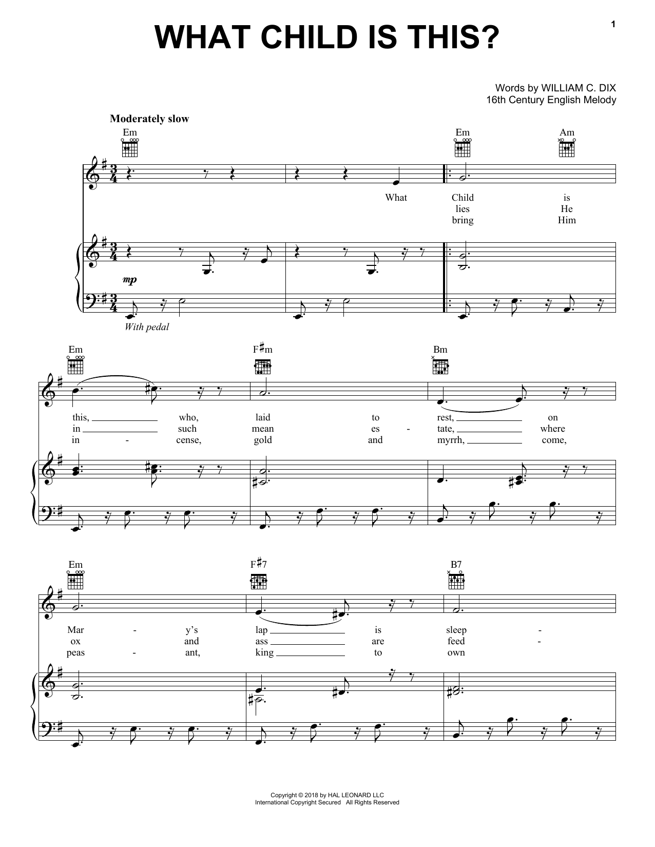 William C. Dix What Child Is This? Sheet Music Notes & Chords for Violin - Download or Print PDF