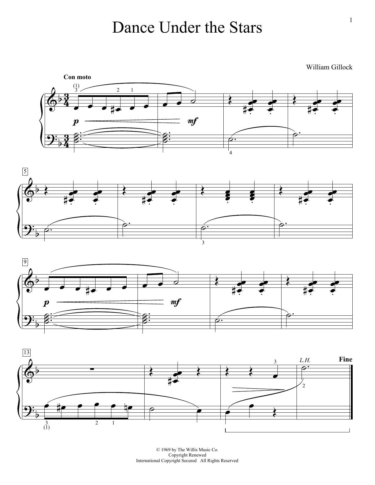 William Gillock Gypsy Camp Sheet Music Notes & Chords for Educational Piano - Download or Print PDF