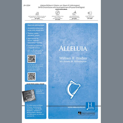 William K. Brehm, Alleluia (arr. Edwin M. Willmington), SATB Choir