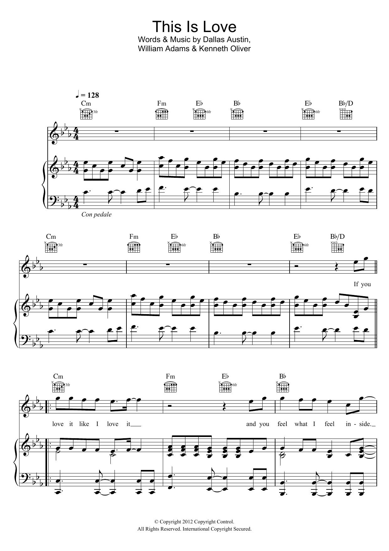 will.i.am This Is Love Sheet Music Notes & Chords for Easy Piano - Download or Print PDF