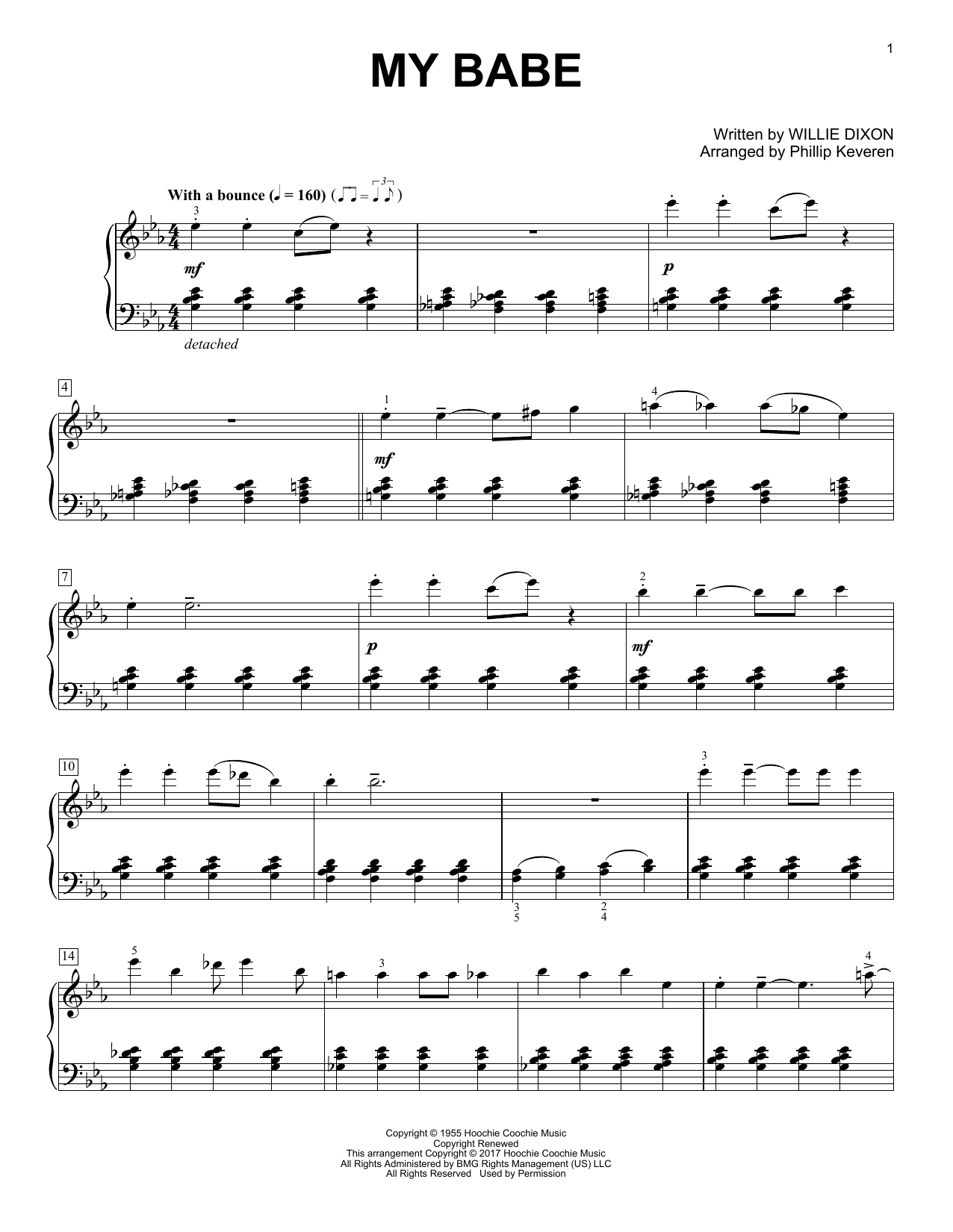 Phillip Keveren My Babe Sheet Music Notes & Chords for Piano Solo - Download or Print PDF