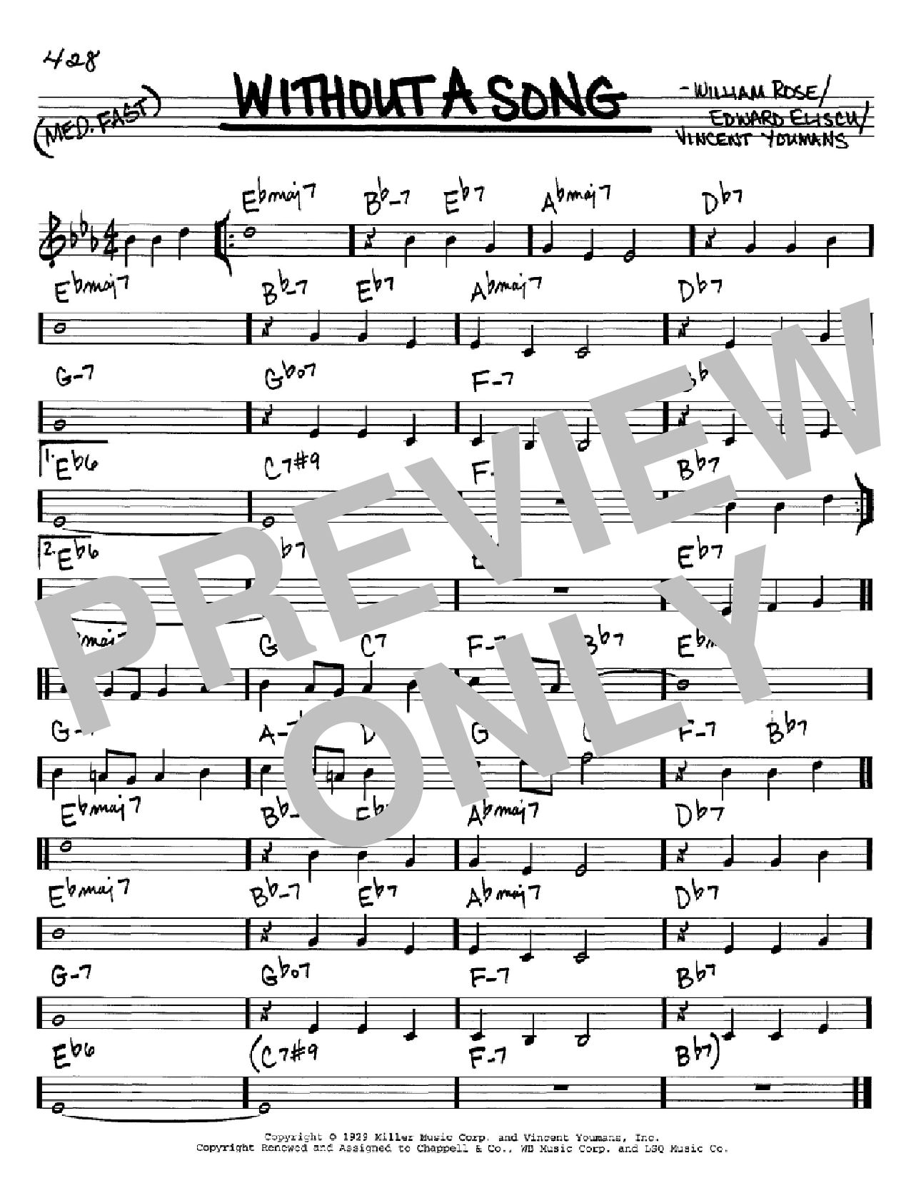 Willie Nelson Without A Song Sheet Music Notes & Chords for Real Book - Melody & Chords - C Instruments - Download or Print PDF