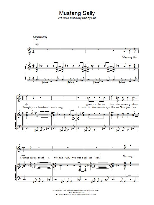 Wilson Pickett Mustang Sally Sheet Music Notes & Chords for Drums Transcription - Download or Print PDF