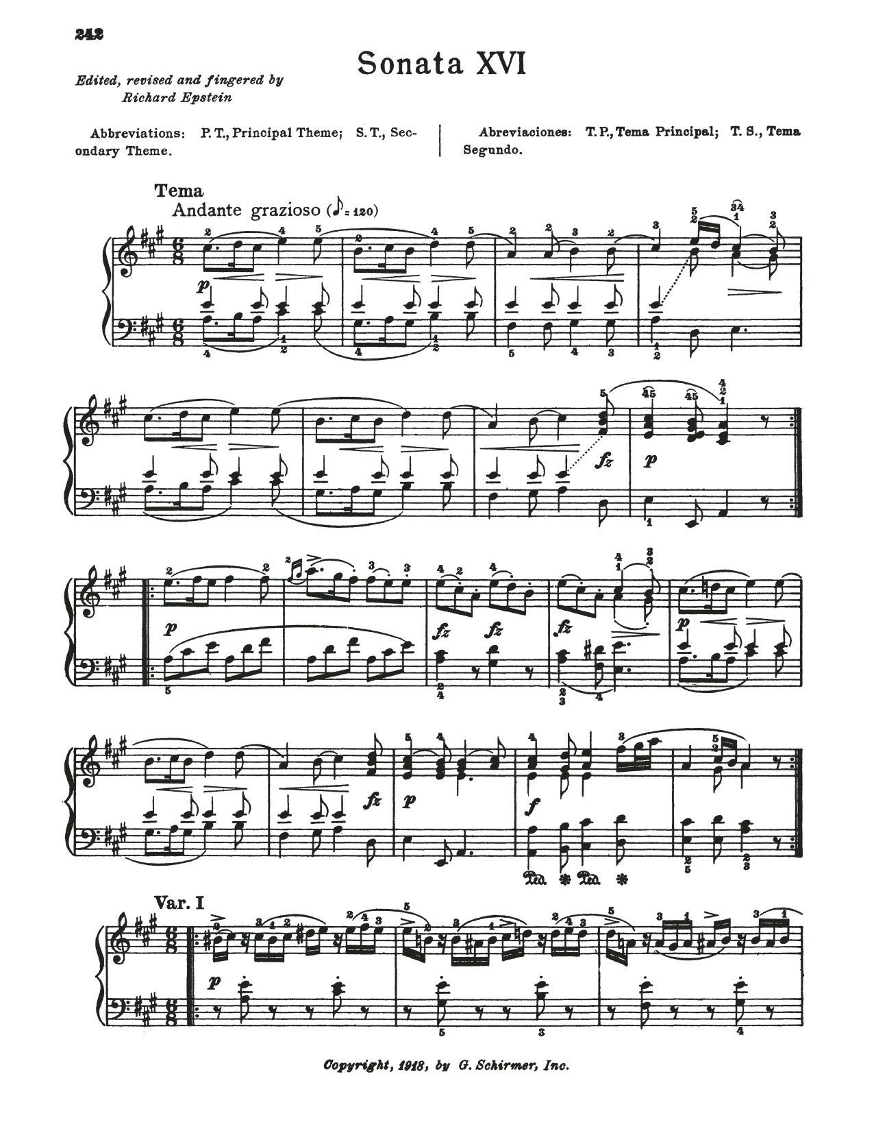 Wolfgang Amadeus Mozart Sonata In A Major, K. 331 Sheet Music Notes & Chords for Piano Solo - Download or Print PDF