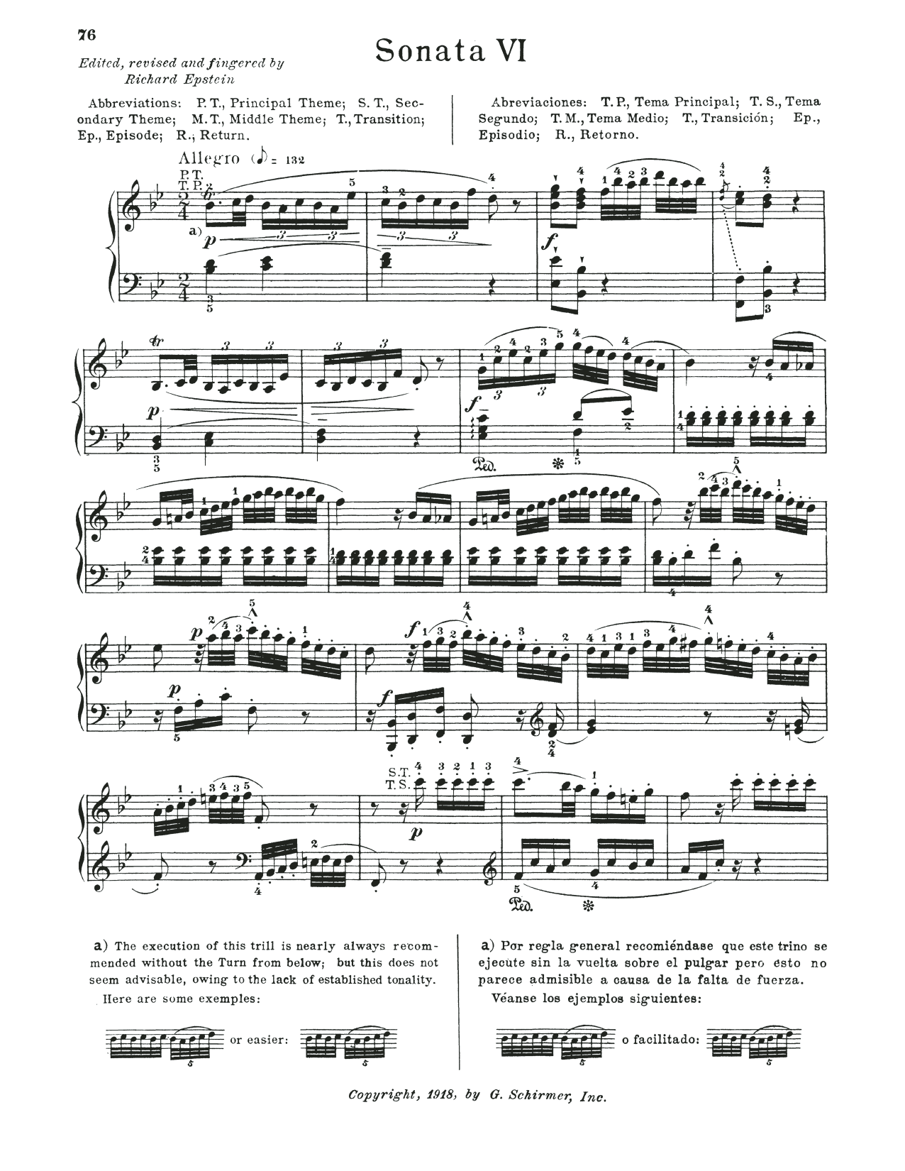 Wolfgang Amadeus Mozart Sonata In B-Flat Major, K. 281 Sheet Music Notes & Chords for Piano Solo - Download or Print PDF