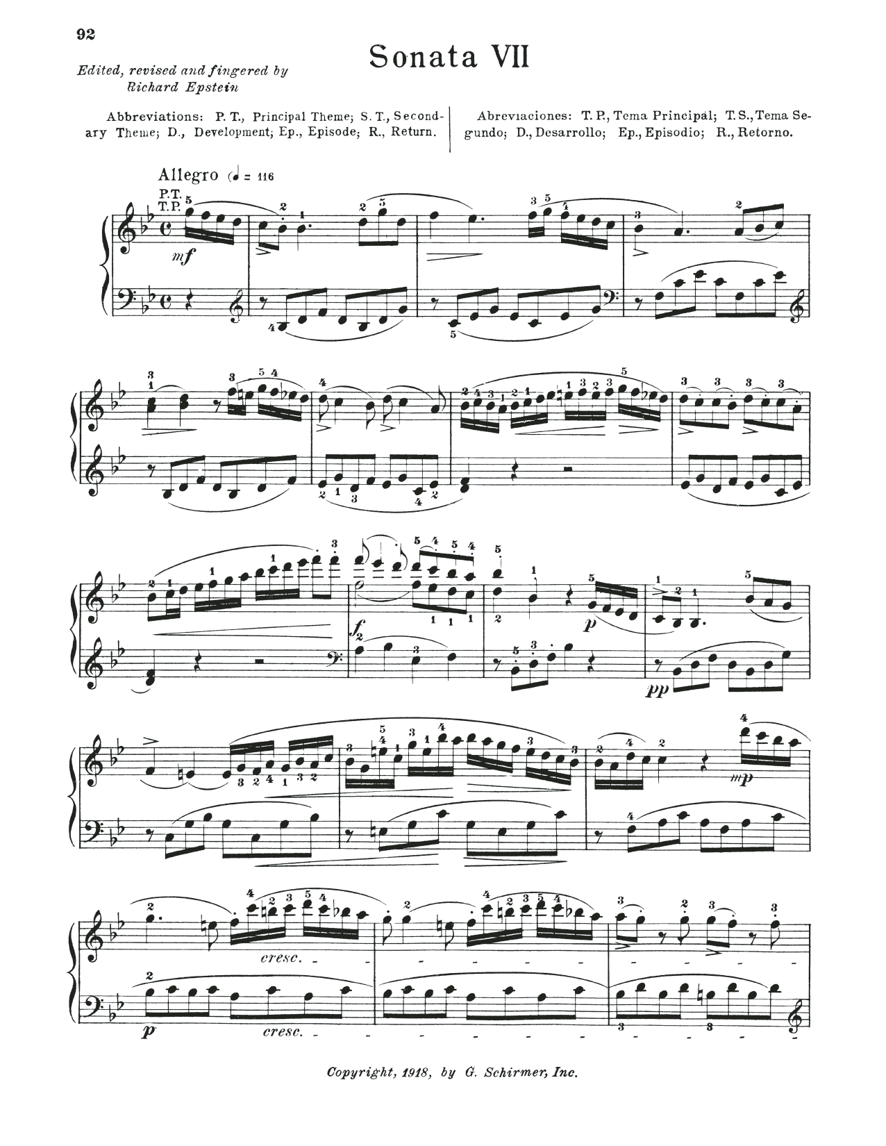 Wolfgang Amadeus Mozart Sonata In B-Flat Major, K. 333 Sheet Music Notes & Chords for Piano Solo - Download or Print PDF