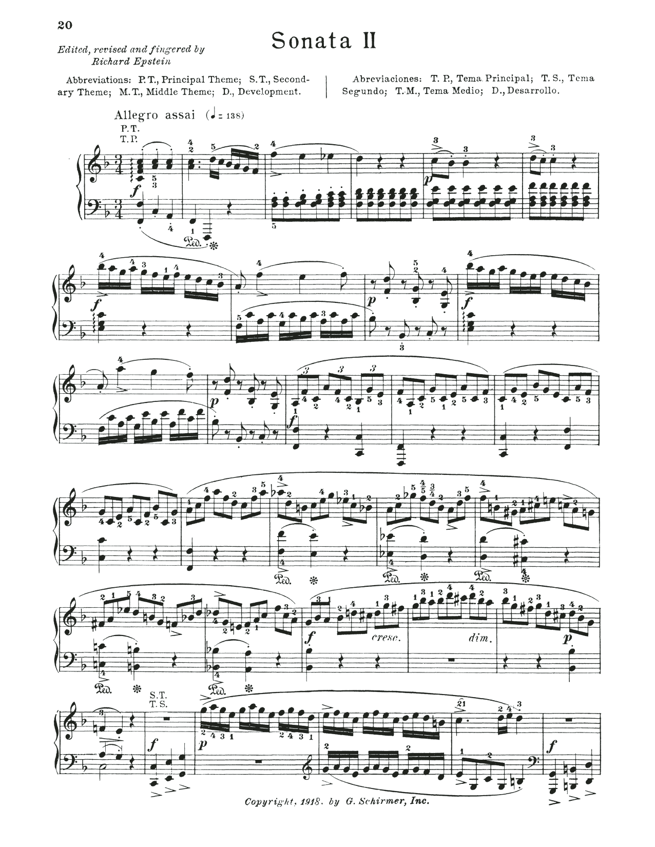 Wolfgang Amadeus Mozart Sonata In F Major, K. 280 Sheet Music Notes & Chords for Piano Solo - Download or Print PDF