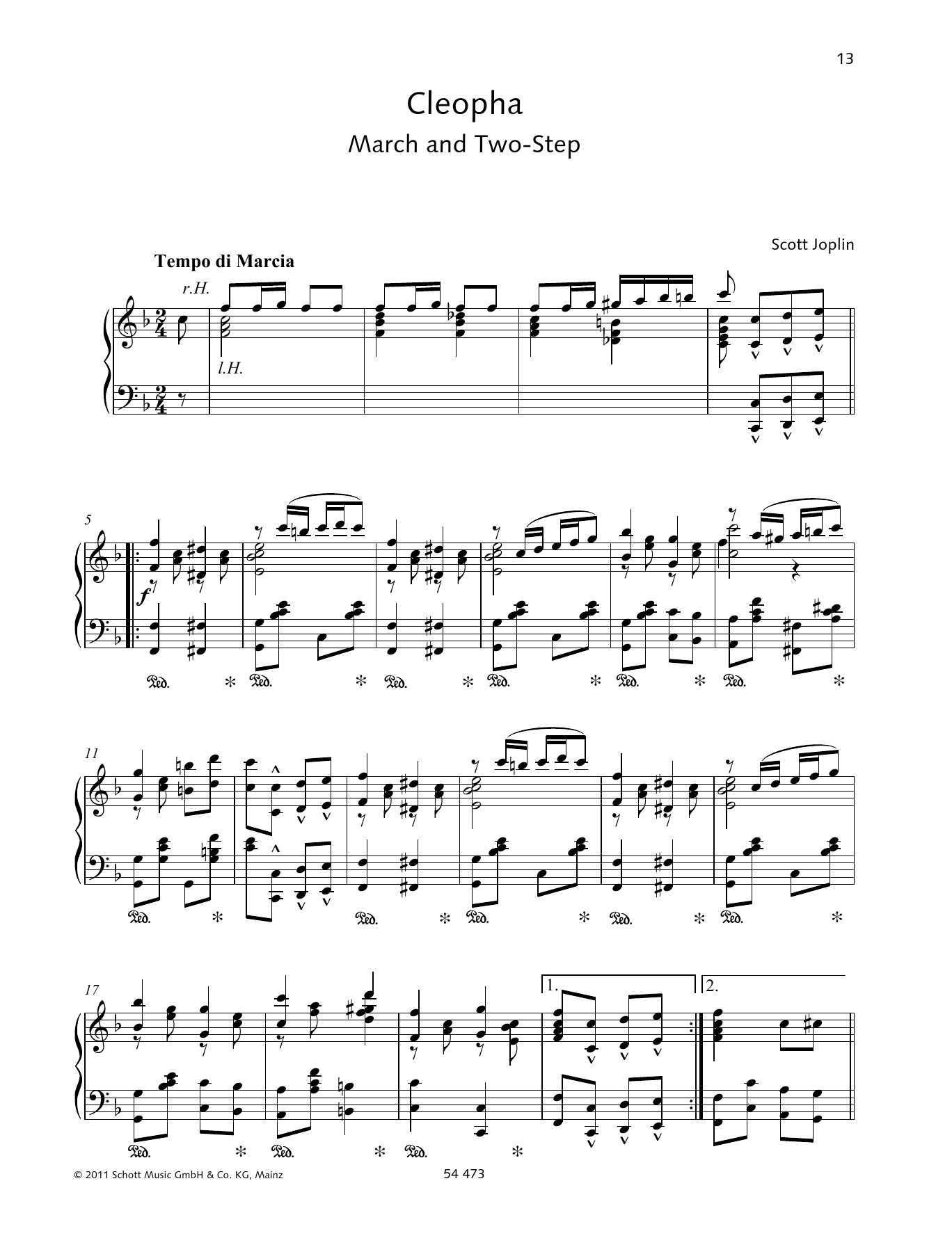 Wolfgang Birtel Cleopha Sheet Music Notes & Chords for Piano Solo - Download or Print PDF