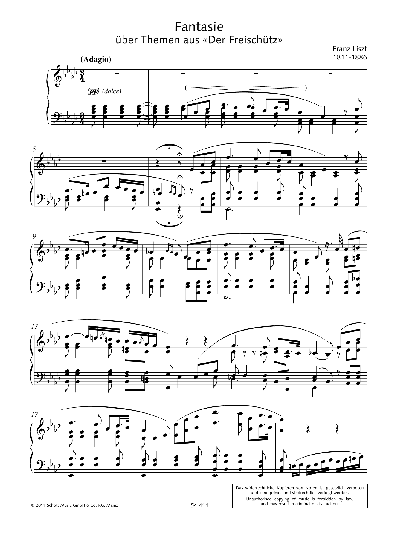 Wolfgang Wagner Fantasy Sheet Music Notes & Chords for Piano Solo - Download or Print PDF