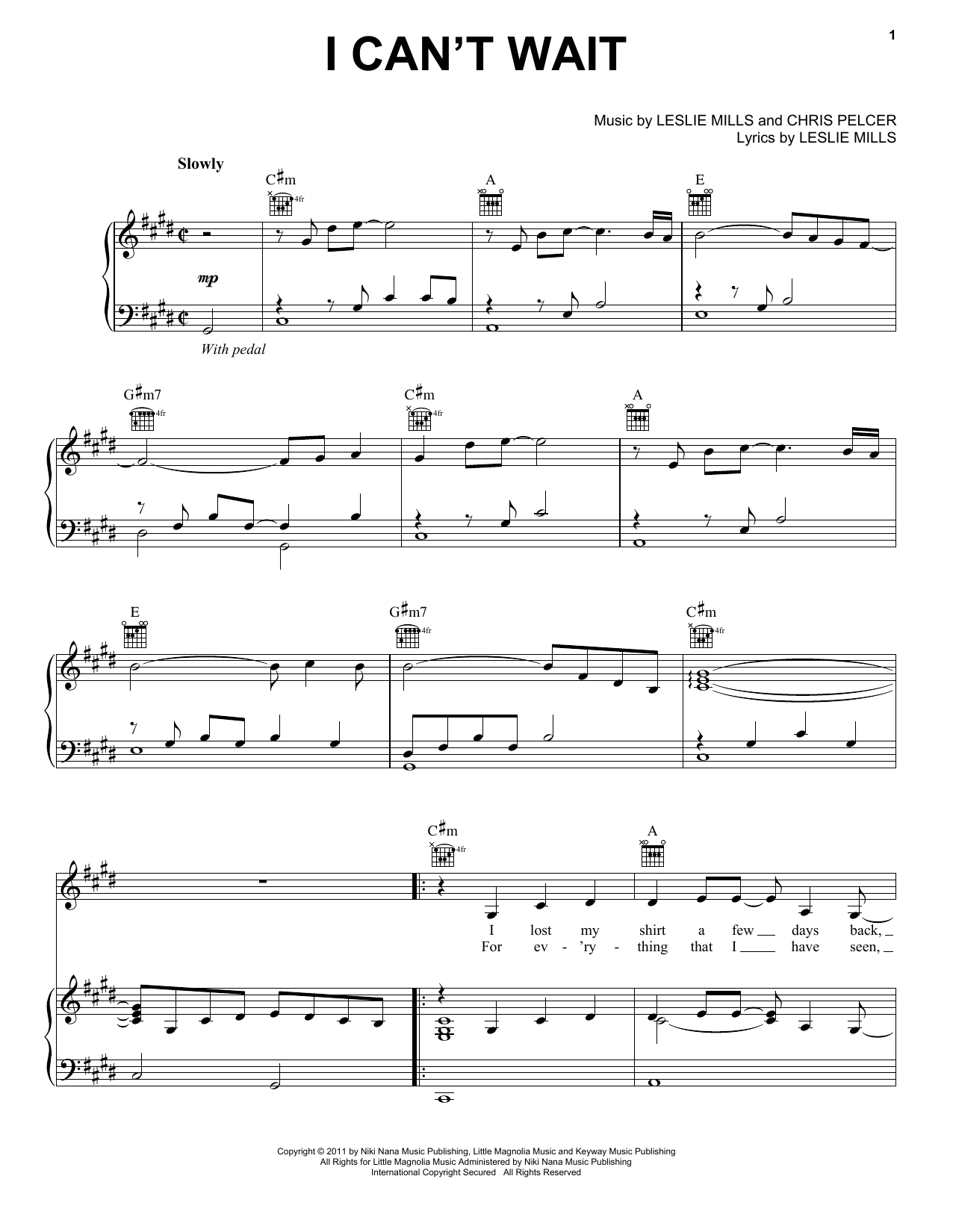 Yanni I Can't Wait Sheet Music Notes & Chords for Piano - Download or Print PDF