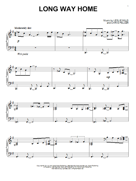 Yanni Long Way Home Sheet Music Notes & Chords for Piano - Download or Print PDF