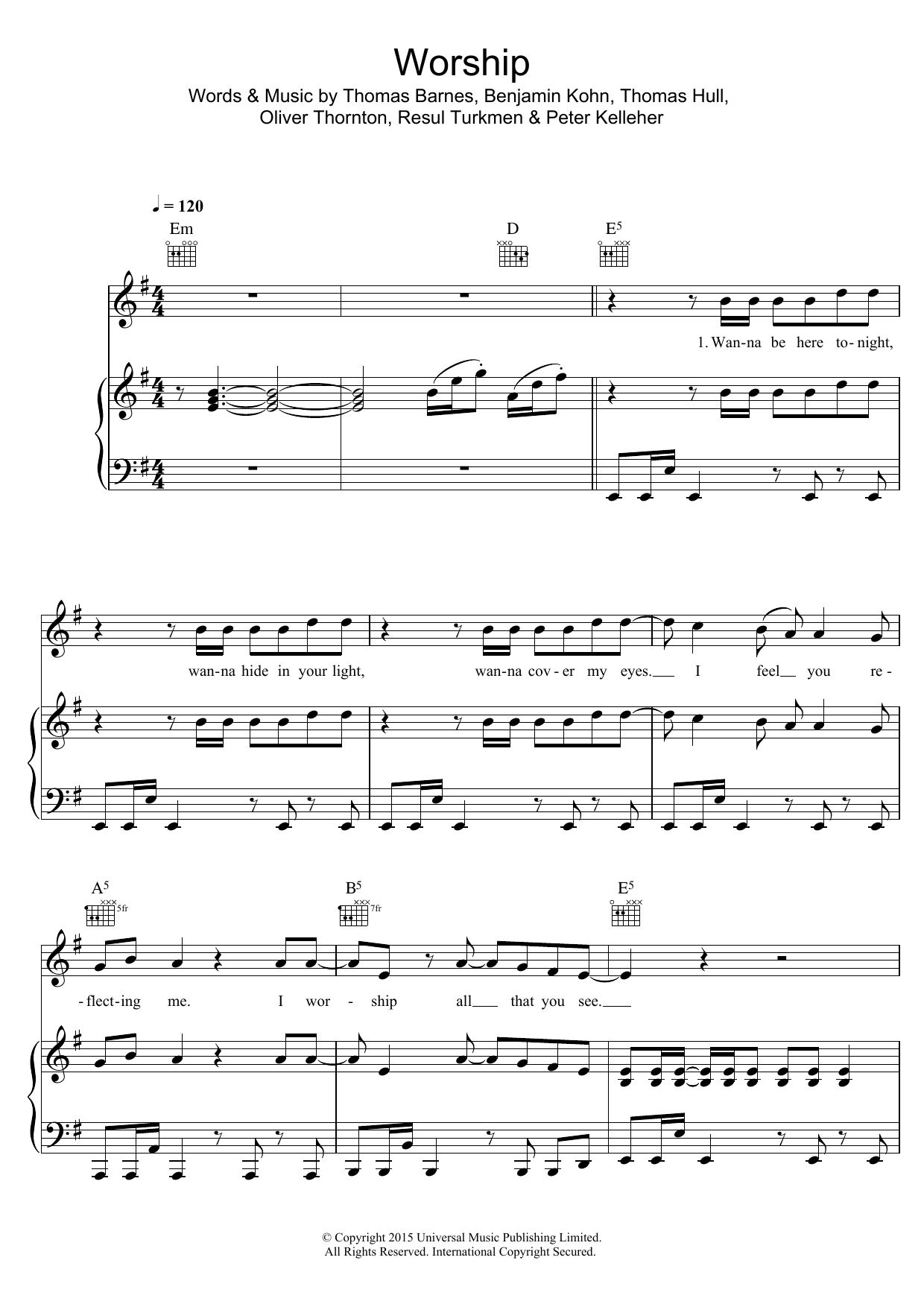 Years & Years Worship Sheet Music Notes & Chords for Piano, Vocal & Guitar (Right-Hand Melody) - Download or Print PDF