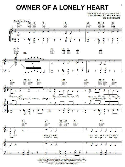 Yes Owner Of A Lonely Heart Sheet Music Notes & Chords for Drums Transcription - Download or Print PDF