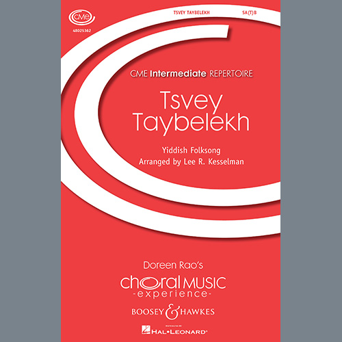 Yiddish Folksong, Tsvey Taybelekh (The Two Doves) (arr. Lee R. Kesselman), SATB Choir