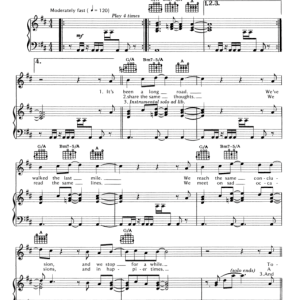 Alan Parsons Project Separate Lives Musik Noten - Piano, Vocal & Guitar Chords - 84295-0