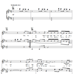 Alicia Keys Slow Down Musik Noten - Piano, Vocal & Guitar Chords - 27278-0