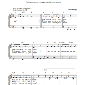 Alison Hedger Step On The Tip Of Your Toes Musik Noten - Piano, Vocal & Guitar Chords - 35823-0