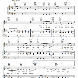 Amy Grant I Will Be Your Friend Musik Noten - Piano, Vocal & Guitar Chords - 68269-0