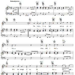 Andrae Crouch The Lord Is My Light Musik Noten - Piano, Vocal & Guitar Chords - 60991-0
