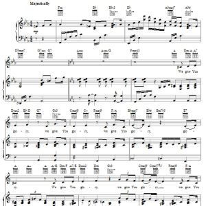 Andrae Crouch We Give You Glory Musik Noten - Piano, Vocal & Guitar Chords - 60951-0