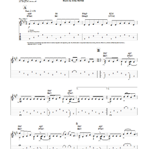 Andy McKee My Life As A CPA (Parallel Universe #43) Musik Noten - Guitar Tab - 75631-0