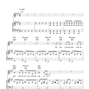 Andy Williams Music To Watch Girls By Musik Noten - Piano, Vocal & Guitar Chords - 40159-0