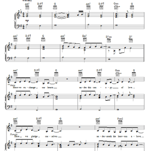 Angelo & Veronica Even If Musik Noten - Piano, Vocal & Guitar Chords - 68389-0