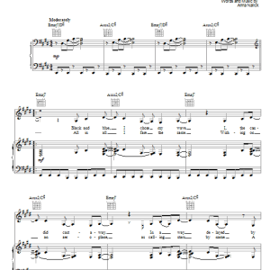 Anna Nalick Satellite Musik Noten - Piano, Vocal & Guitar Chords - 55161-0
