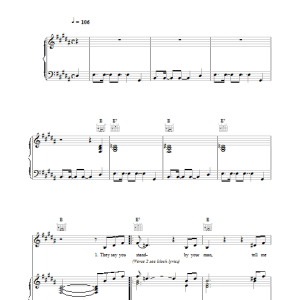 Annie Lennox Train In Vain Musik Noten - Piano, Vocal & Guitar Chords - 38686-0