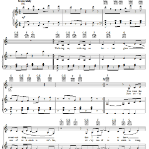 Annie Lennox Walking On Broken Glass Musik Noten - Piano, Vocal & Guitar Chords - 18167-0