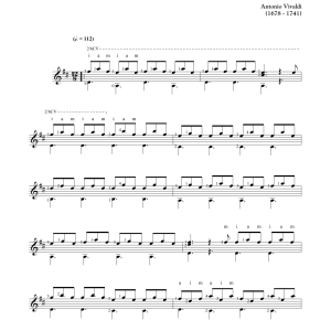 Antonio Vivaldi Allegro Musik Noten - Solo Guitar - 163528-0