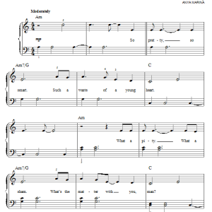 Anya Marina Satellite Heart Musik Noten - Easy Piano - 91746-0