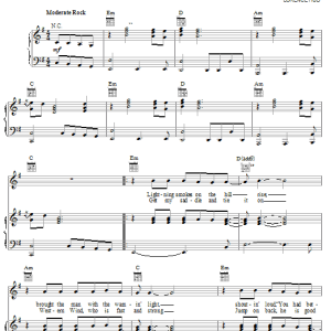 April Wine Sign Of The Gypsy Queen Musik Noten - Piano, Vocal & Guitar Chords - 19935-0