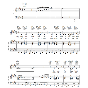 Aqua Back From Mars Musik Noten - Piano, Vocal & Guitar Chords - 18496-0
