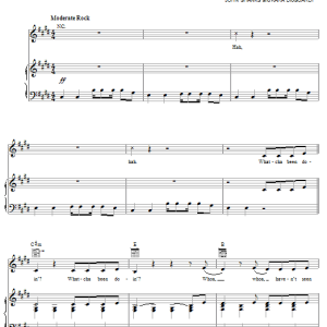 Ashlee Simpson Boyfriend Musik Noten - Piano, Vocal & Guitar Chords - 53210-0