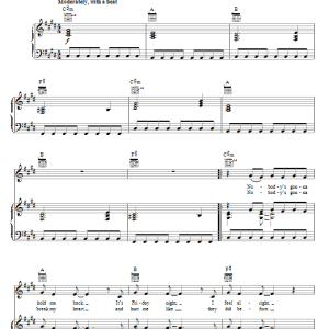 Ashlee Simpson Dancing Alone Musik Noten - Piano, Vocal & Guitar Chords - 53959-0