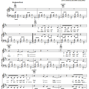 Ashlee Simpson In Another Life Musik Noten - Piano, Vocal & Guitar Chords - 53956-0