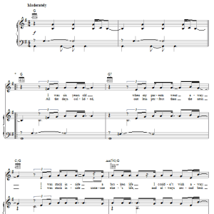 Ashlee Simpson Shadow Musik Noten - Piano, Vocal & Guitar Chords - 29907-0