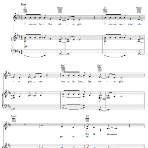 Atomic Kitten (I Wanna Be) Like Other Girls Musik Noten - Piano, Vocal & Guitar Chords - 50551-0