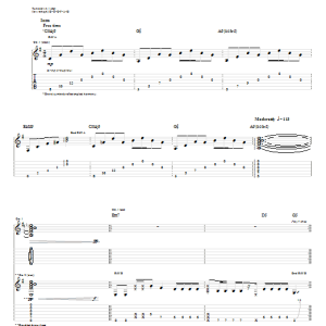 Audioslave Revelations Musik Noten - Guitar Tab - 57838-0